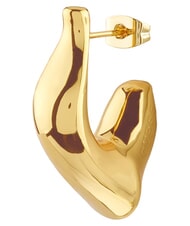 GUESS BERBERA Earrings, super light rounded model yellow gold - Earrings - 3