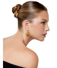 GUESS BERBERA Earrings, super light rounded model yellow gold - Earrings - 2