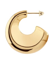 GUESS BERBERA Earrings, super light rounded model yellow gold - Earrings - 3