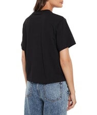 GUESS JEANS BOXY MINI TRIANGLE Cotton T-Shirt - T-shirt