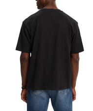 GUESS JEANS MINI TRIANGLE Cotton T-shirt jetbla - T-shirt - 2