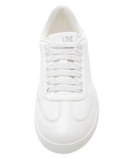 LOVE MOSCHINO CLOUD25 Leather sneakers White - Women&rsquo;s shoes - 5