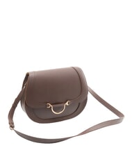 BORBONESE OVAL T Medium shoulder bag with flap chocolate - Women&rsquo;s Bags - 2