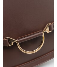 BORBONESE OVAL T Medium shoulder bag with flap chocolate - Women&rsquo;s Bags - 3