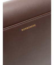 BORBONESE OVAL T Medium shoulder bag with flap chocolate - Women&rsquo;s Bags - 5