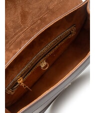 BORBONESE OVAL T Medium shoulder bag with flap chocolate - Women&rsquo;s Bags - 6