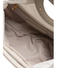 BORBONESE VIS-A-VIS S Handbag, with shoulder strap white cotton - Women&rsquo;s Bags - 5