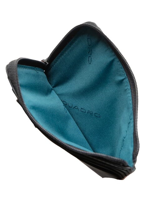 CORNER SPECIALE GOMMATO Zip card holder Black - Men&rsquo;s Wallets