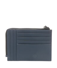 PIQUADRO CORNER SPECIALE GOMMATO Zip card holder blue - Men&rsquo;s Wallets - 2