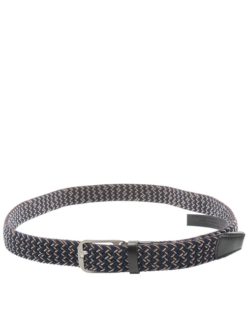 CINTURE COLL.109 Elastic braided belt black / blue - Belts