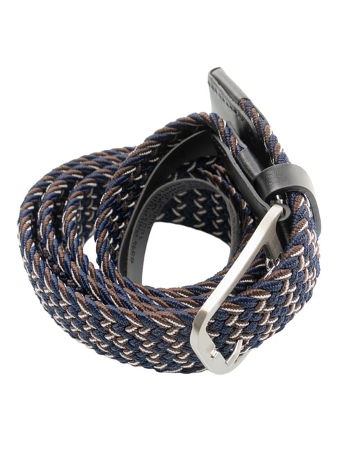 CINTURE COLL.109 Elastic braided belt black / blue - Belts
