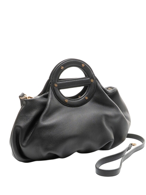 VIS-A-VIS Handbag, with shoulder strap, in leather Black - Women&rsquo;s Bags