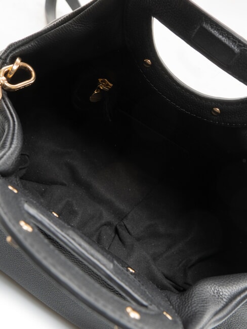 VIS-A-VIS Handbag, with shoulder strap, in leather Black - Women&rsquo;s Bags