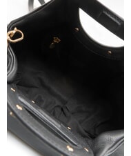 BORBONESE VIS-A-VIS Handbag, with shoulder strap, in leather Black - Women&rsquo;s Bags - 5