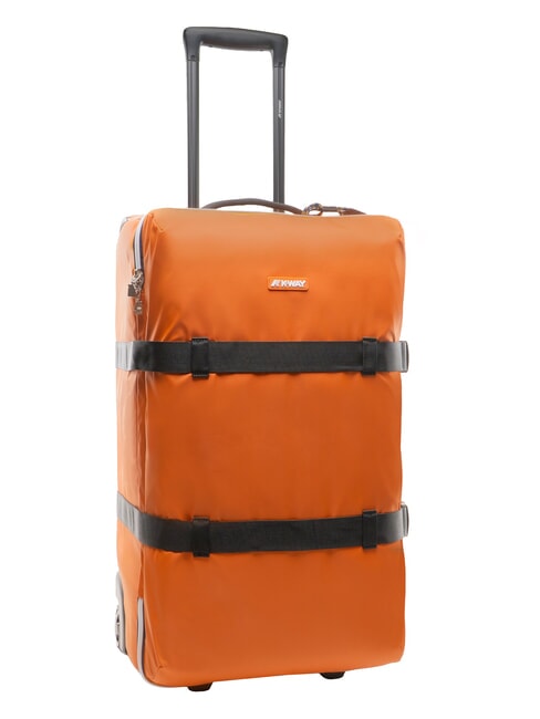 BLOSSAC  Medium Waterproof Trolley orange brownish-blac - Semi-rigid Trolley Cases