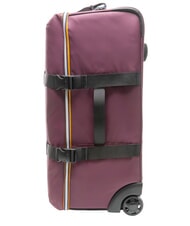 KWAY BLOSSAC  Medium Waterproof Trolley violet mauve wine-bl - Semi-rigid Trolley Cases - 5