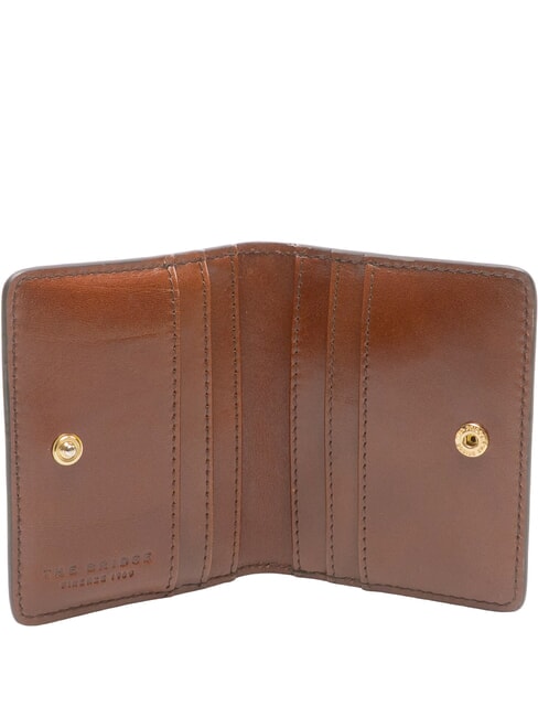 LARA Leather card holder BROWN - Women&rsquo;s Wallets