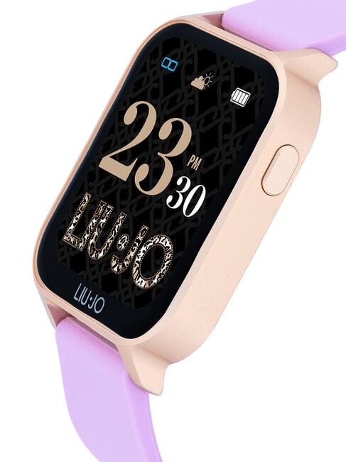 VOICE ENERGY Watch, smartwatch with silicone and aluminum case gold rose - Watches
