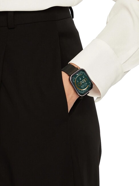 VOICE SLIM LUXURY Watch, smartwatch in aluminum alloy with gold finish black - Watches