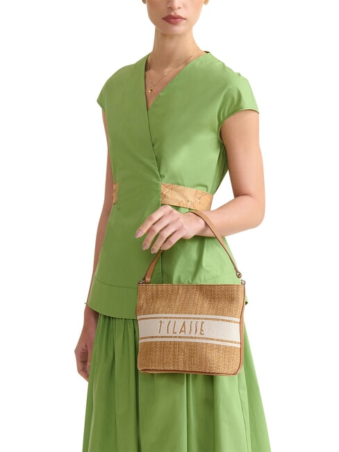 RAFIA COAST Mini bucket bag TOBACCO - Women&rsquo;s Bags