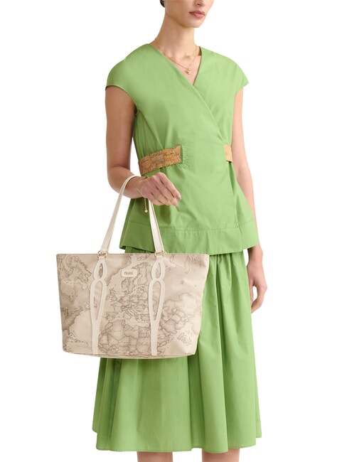 SOFT PETALS Fabric shopping bag raffia - Women&rsquo;s Bags