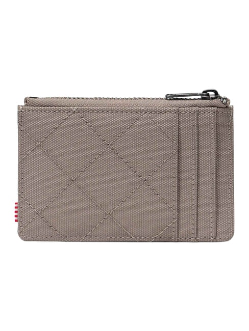 OSCAR Flat card holder with zip quilted brindle - Men&rsquo;s Wallets