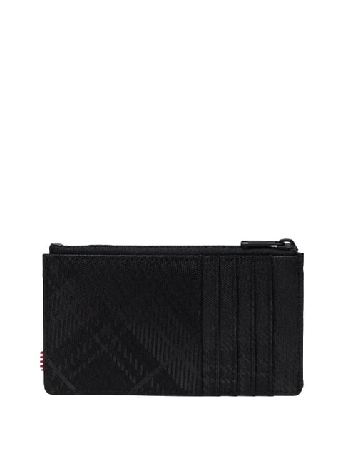 OSCAR Flat card holder with coin purse plaid emboss - Women&rsquo;s Wallets