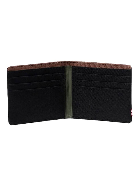 ROY Wallet black/four leaf clover/saddle brown - Men&rsquo;s Wallets