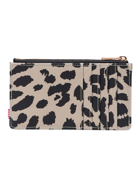 OSCAR Flat card holder with coin purse leopard waves - Women&rsquo;s Wallets