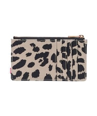 HERSCHEL OSCAR Flat card holder with coin purse leopard waves - Women&rsquo;s Wallets - 2