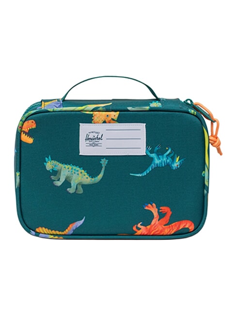 HERITAGE Pencil case with handle aventurine watercolor dinos - Cases and Accessories