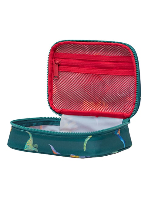 HERITAGE Pencil case with handle aventurine watercolor dinos - Cases and Accessories