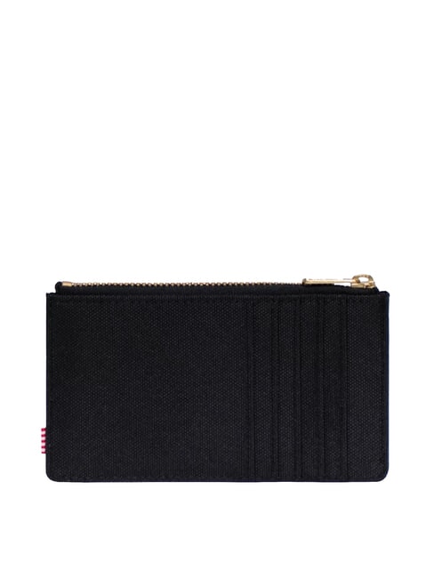 OSCAR Flat card holder with coin purse BLACK - Women&rsquo;s Wallets