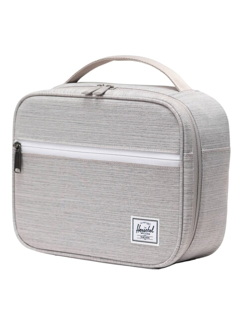 POP QUIZ Lunch box LIGHT GRAY CROSSHATCH / WHITE RU - Tablet holder& Organizer