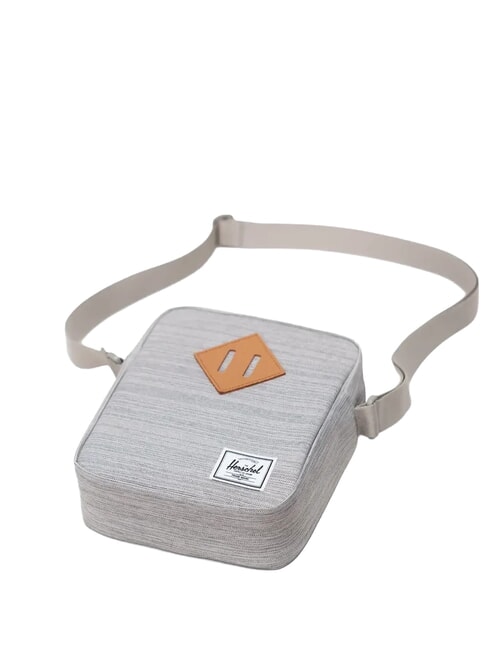 HERITAGE Small purse LIGHT GRAY CROSSHATCH / WHITE RU - Over-the-shoulder Bags for Men