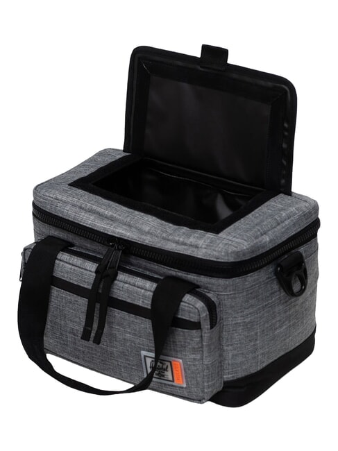 POP QUIZ Lunch bag with shoulder strap RAVEN CROSSHATCH - Tablet holder& Organizer