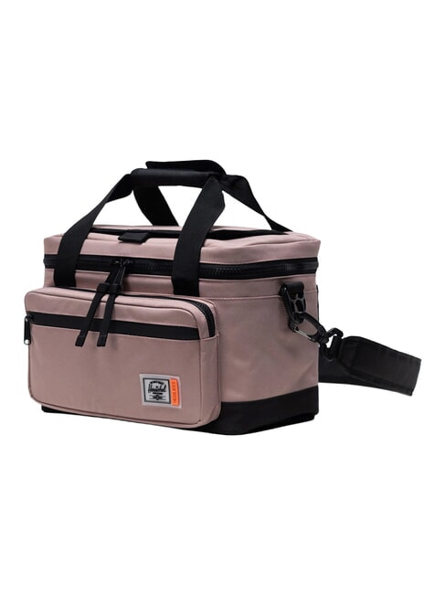 POP QUIZ Lunch bag with shoulder strap ASH ROSE - Tablet holder& Organizer