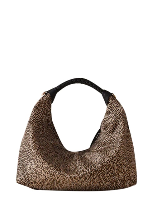 PLIE Hobo shoulder bag OP / NATURAL / BLACK - Women&rsquo;s Bags