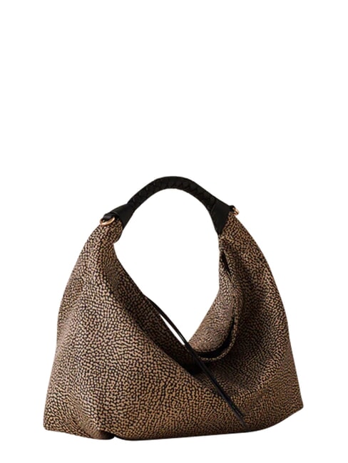 PLIE Hobo shoulder bag OP / NATURAL / BLACK - Women&rsquo;s Bags