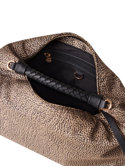 PLIE Hobo shoulder bag OP / NATURAL / BLACK - Women&rsquo;s Bags