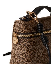 BORBONESE GEMINI Mini bag, hand-held with shoulder strap natural op / black - Women&rsquo;s Bags - 4