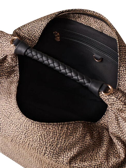 PLIE Medium hobo bag OP / NATURAL / BLACK - Women&rsquo;s Bags