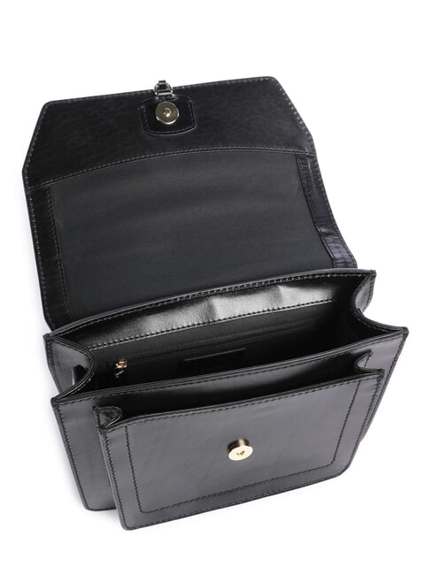 ELBA Shoulder bag, in leather Black Gold - Women&rsquo;s Bags