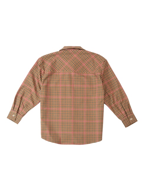 TH KIDS Long-sleeved shirt Shepard Check/ Magenta - children's shirts