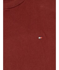 TOMMY HILFIGER PIMA Cashmere blend crewneck sweater deep red - Men's Sweaters - 2