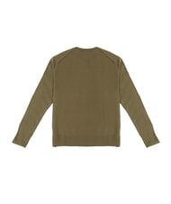 TOMMY HILFIGER PIMA Cashmere blend crewneck sweater army green - Men's Sweaters - 3