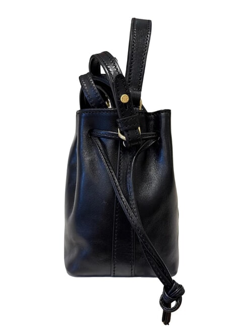 STORY  Leather bucket bag Black Gold - Women&rsquo;s Bags