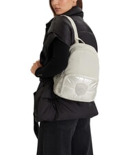 BLAUER PADDED NYLON Backpack with rhinestone logo white - Women&rsquo;s Bags - 6