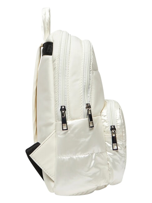 PADDED NYLON Backpack with rhinestone logo white - Women&rsquo;s Bags