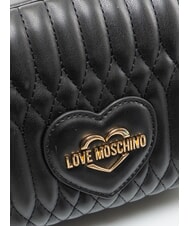 LOVE MOSCHINO BUBBLY LOVE Mini shoulder bag Black - Women&rsquo;s Bags - 3